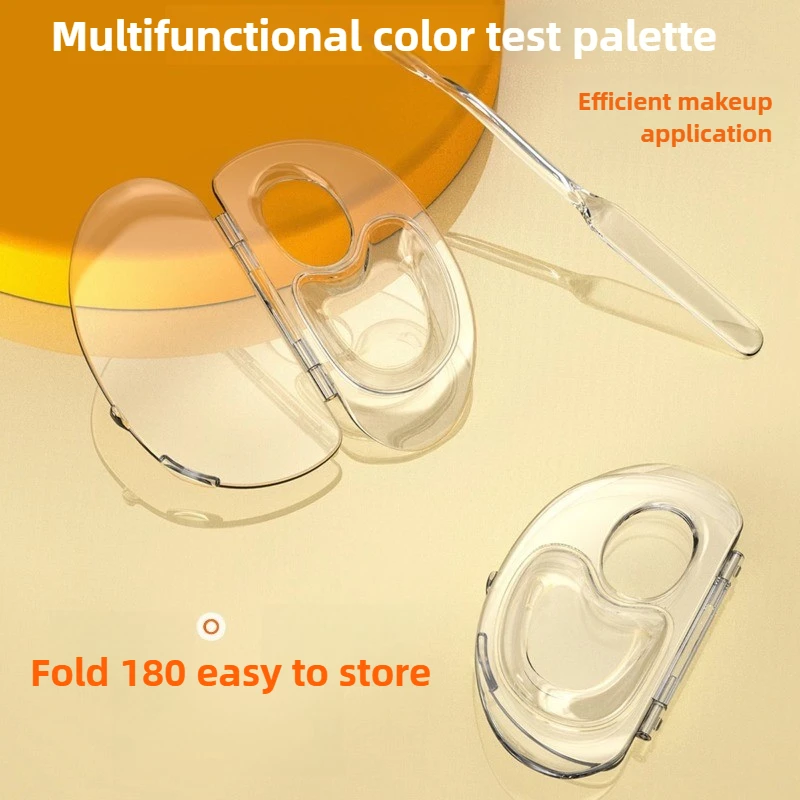 Faltbare Flüssige Foundation Palette Acryl Make-Up Tool Kit Mischen Creme Stange Set Spachtel Mischen Stick Ablage Kosmetische Werkzeug