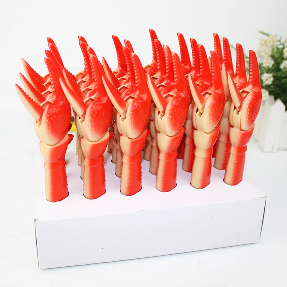 

4Pcs Creative Lobster Paw Ballpoint Pens Plastic Material for Office Home School Signature Writing Stationery Ball-Point Pen