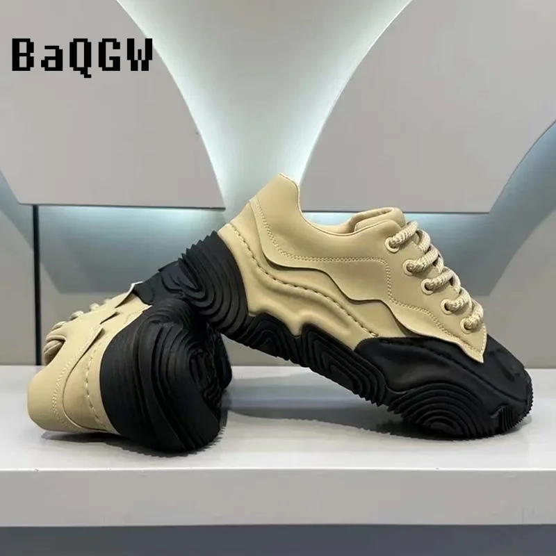 Original Design Color Block Man Luxury Sneakers Fashion Comfortable Wear-resistant Male Casual Shoes Tenis Masculino Dad Shoes