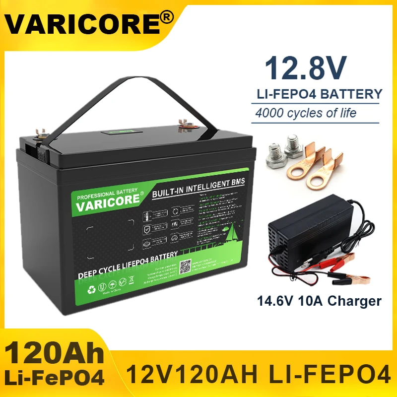 VariCore 12V 310Ah 200Ah 180ah 120Ah 340Ah battery LiFePO4 phosphate for 4S 12.8V RV Motorcycle Car motor batteries modification