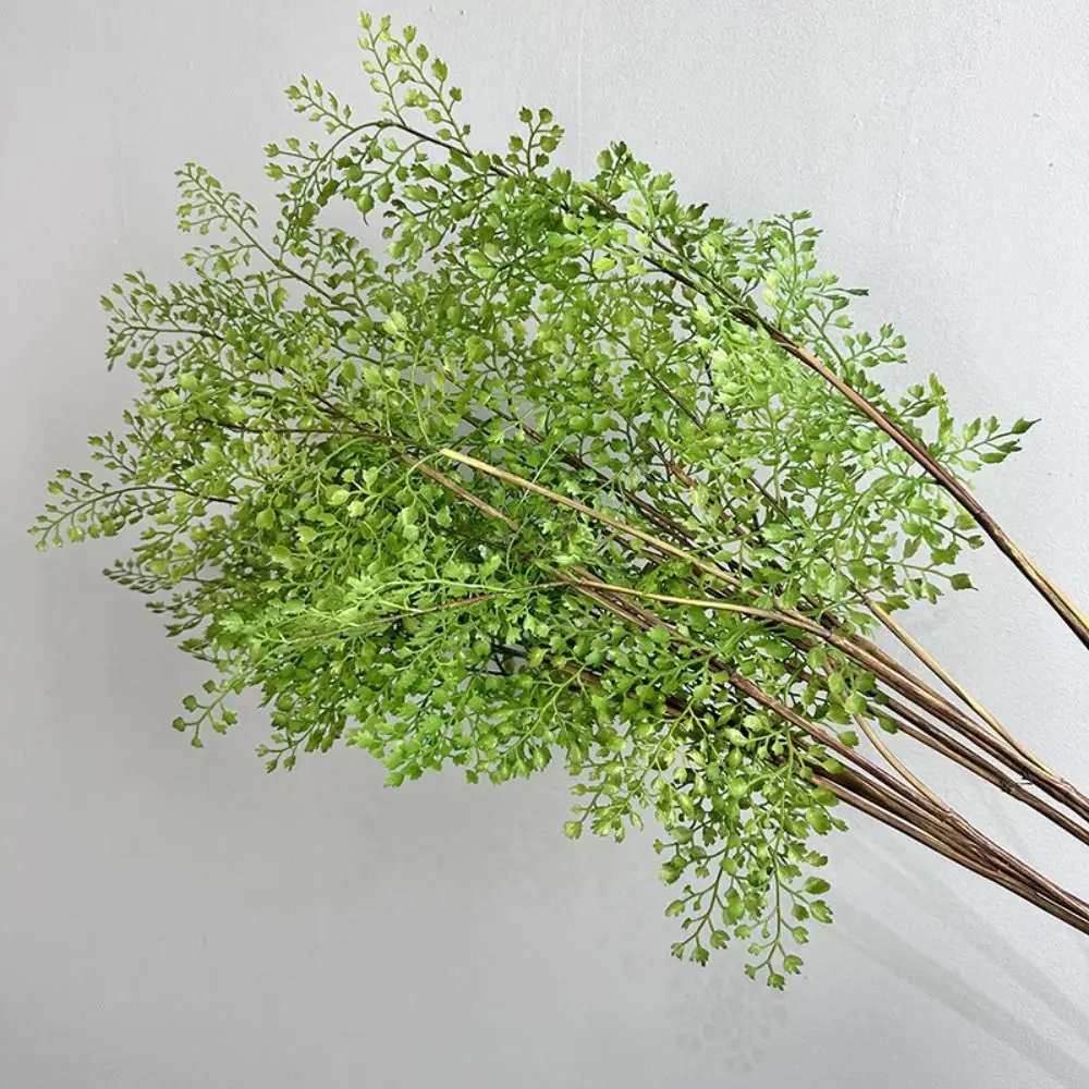 Realistic Artificial Fern Plant Branches Real Touch Handmade Artificial Greenery Fern Grass Elegant Fake Plants