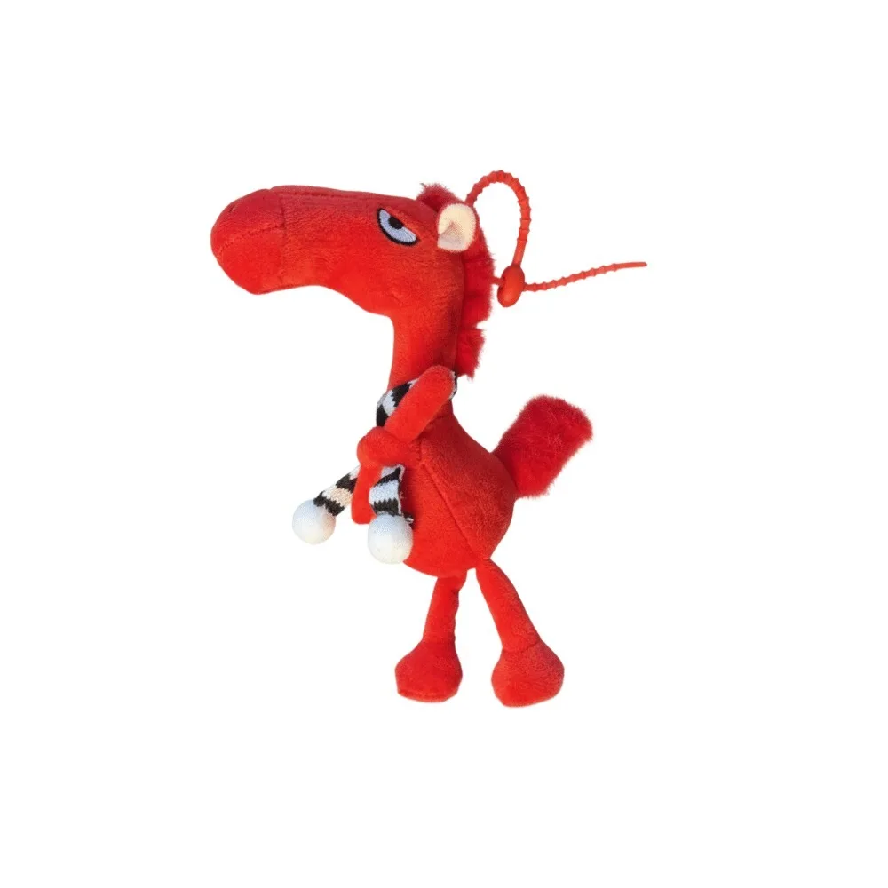 LLavero de caballo de dibujos animados para niños, artesanía de estilo de fantasía, muñeco de peluche de poni, adornos de peluche, caballo de simulación de juguete