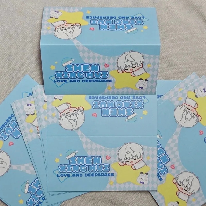 50Pcs/Set Game Love And Deepspace Xavier Zayne Rafayel ralayo Sylus Caleb Paper Card Head Packing Material With OPP Bag Gift