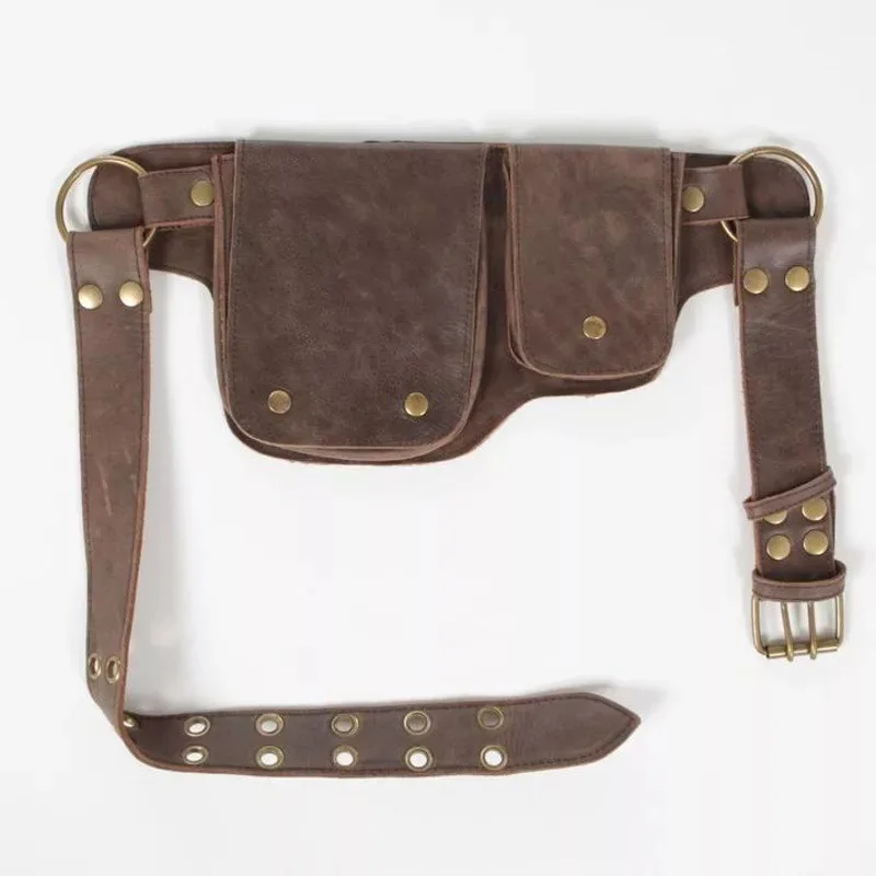 

New punk locomotive style medieval renaissance cosplay fanny pack