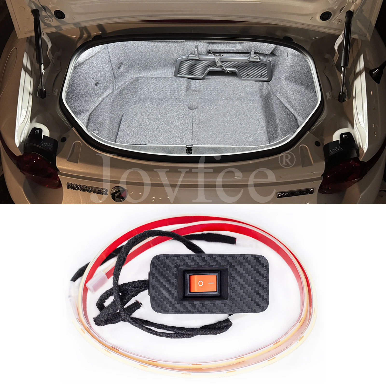 Full LED Trunk Light Kit Compatible with Mazda MX-5 Miata ND 2016+and Fiat 124 Spider 2017+,Plug & Play, Waterproof.