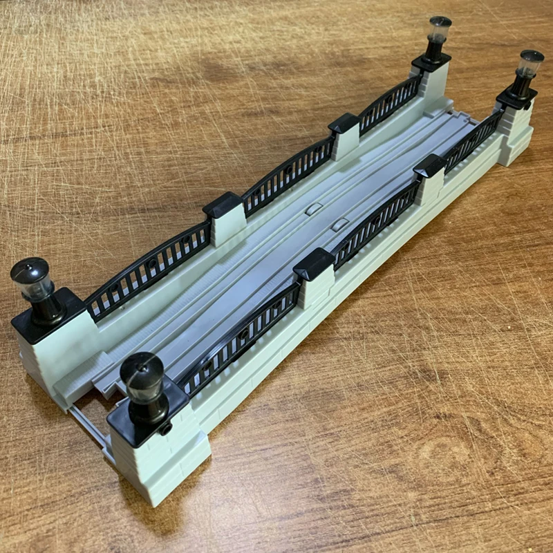 

Electric Rail The Train Toy Dedicated Track Scene Accessories Electronic Music Bridge Fit For Toy Car B173