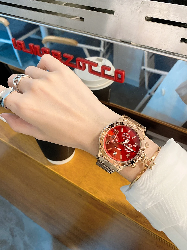 Nuovo orologio di fascia alta da donna, temperamento semplice, quadrante grande, stile neutro, orologio da donna alla moda e suggestivo, regalo femminile