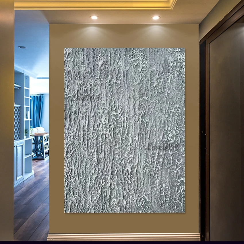 Modern Textured Wall Art, Abstract Canvas Painting Design, Decoration For Bedroom, Handmade Artwork, Hanging Pictures Frameless