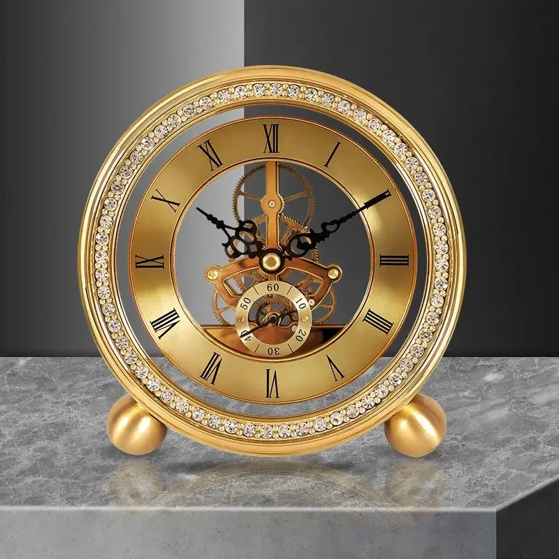 Pendulum Table Clock Table Clock Living Room Table Decoration Home Fashion Perspective