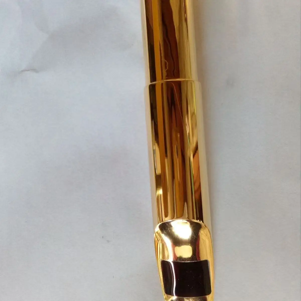 Dukoff Miami Style Baritone Saxophone Mouthpiece Gold Plated Metal with Plastic Cap