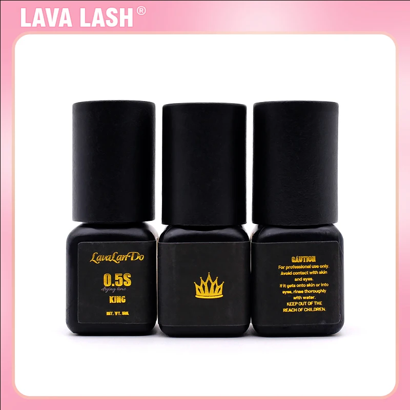 Lavalando Glue Lava Lash For Eyelash Extensions Supplies 0.5S Black Korea Adhesive Beauty Shop Lasting Makeup Tool Fast Dry King