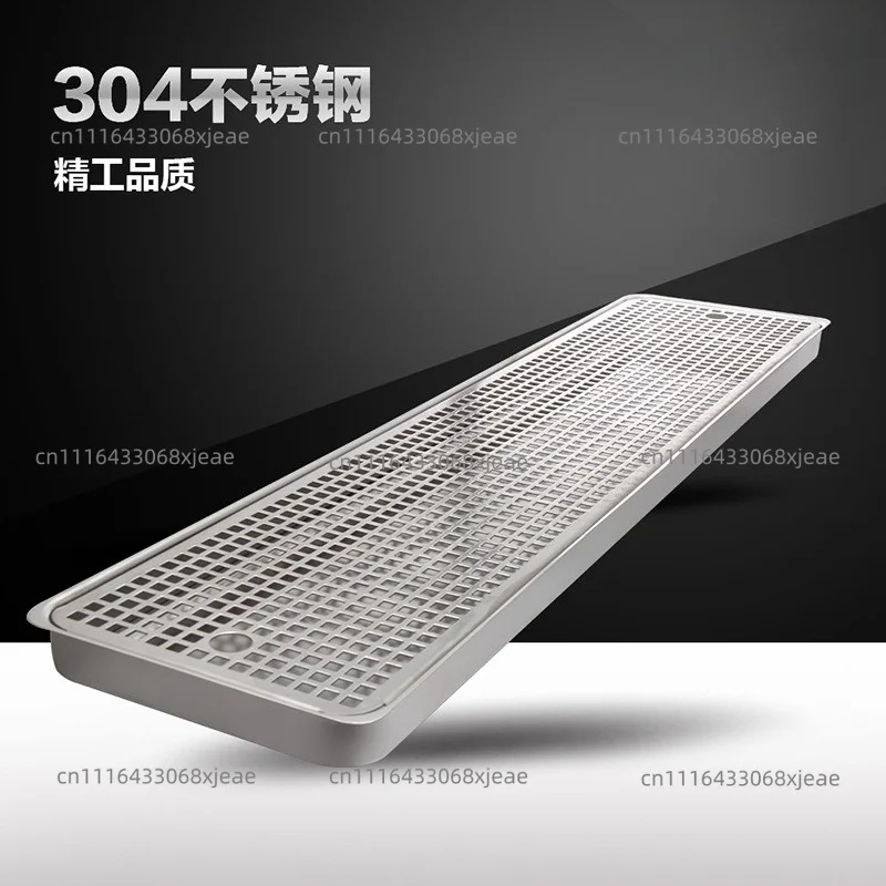 80Cm rectangular tray 304 stainless steel beer machine accessories column dripping tray