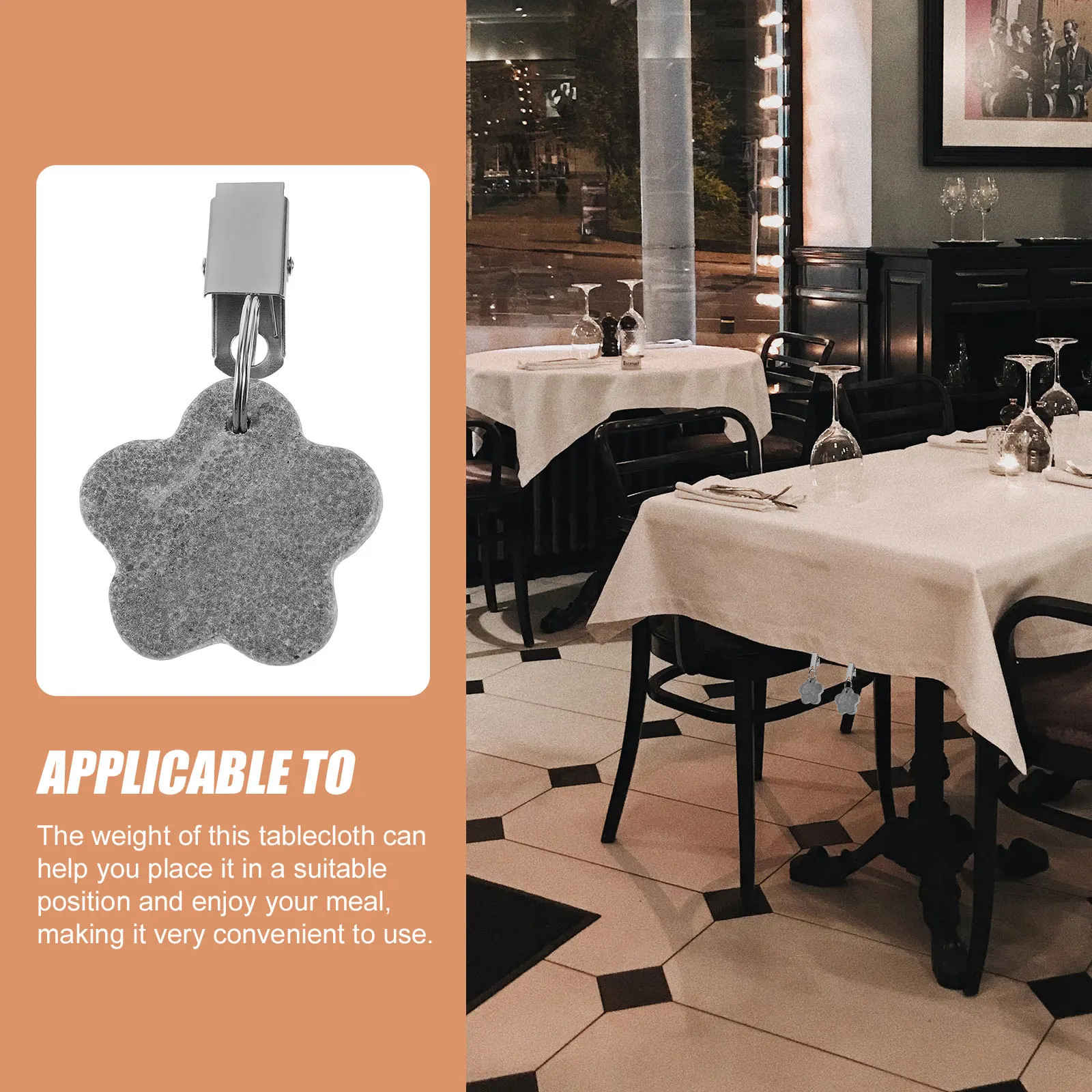 

4Pcs Tablecloth Clips Outdoor Heavy Duty Table Cloth Weights Clip on for Picnic Camping Dining Room Decor Table Cover Holders