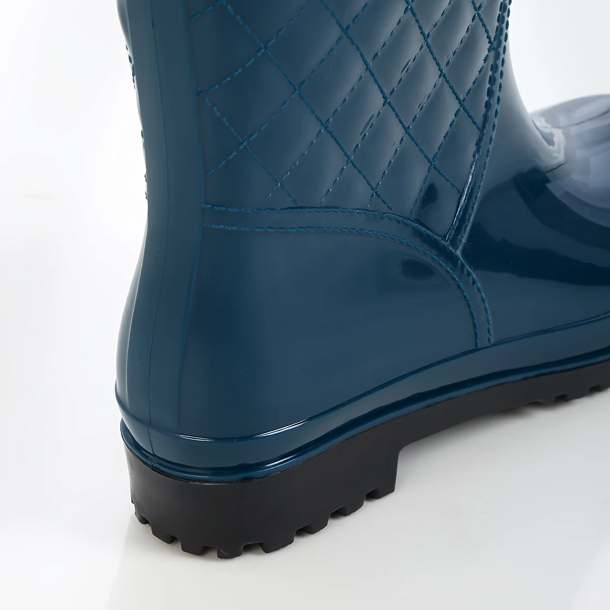 Minimalist style outdoor work kitchen anti slip waterproof drawstring drum mouth all season universal women's rain boots view 4