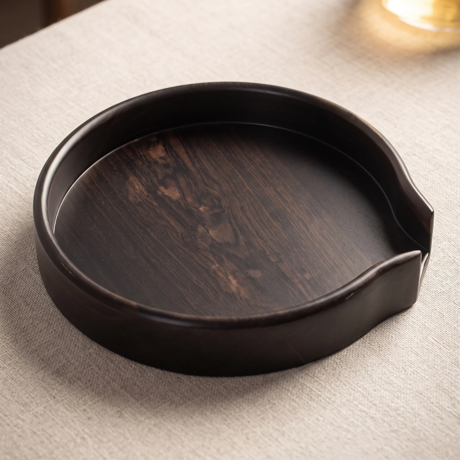 Tea Cake Storage Box Elegant Pu'er Tea Box with Lid Retro Polished for Collectors