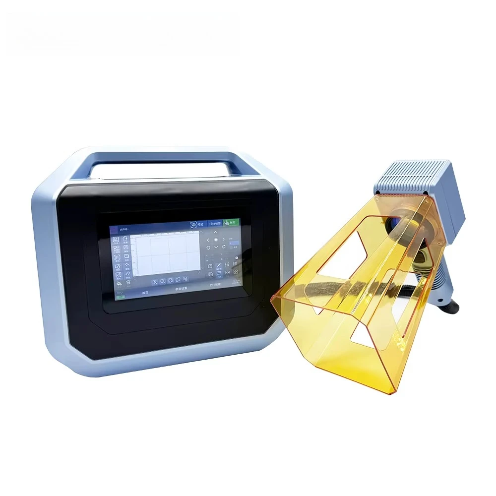 

Mini Smart 20W/30W Fiber Laser Engraver Handheld MAX For Metal Aluminum Plastic Easy-to-Operate AI Graphic New Condition DXF