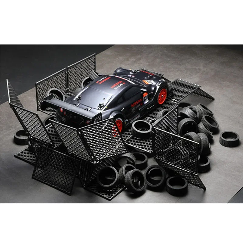 DIY Remote Control Car Scene Props Assembled Garage Spliced Fence Net for Mosquito Cart Drift Racetrack Peripheral Scene Decorat