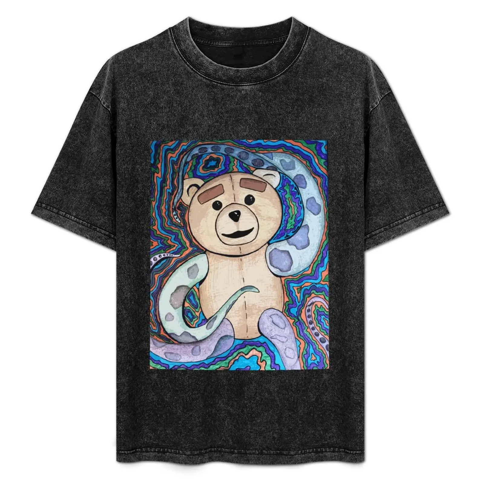 

Ted octopus bear T-Shirt Light Athletic Short Sleeve Tee Shirt