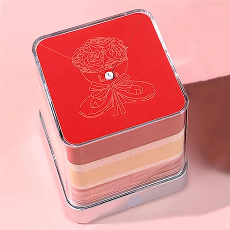 ปฏิทิน 3D 2025,ช่อดอกกุหลาบวันวาเลนไทน์,ปฏิทินฉีก 3D,ปฏิทิน Rip Away,สมุดจดกระดาษ 3D แบบฉีกได้