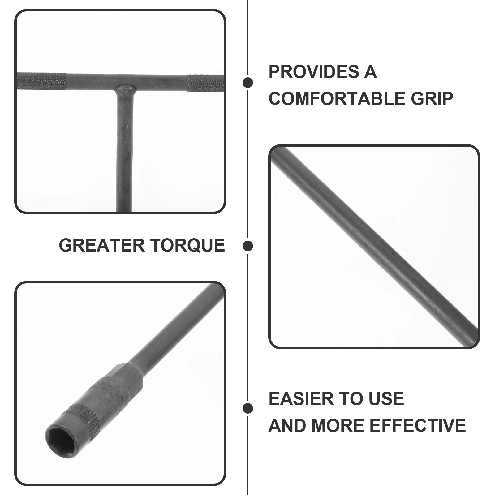 

Socket Wrench Hexagon No 45 Steel Heat Treatment Repair Tool Extender Black Phosphated T Handle 10 1 2T 290mm Mechanic
