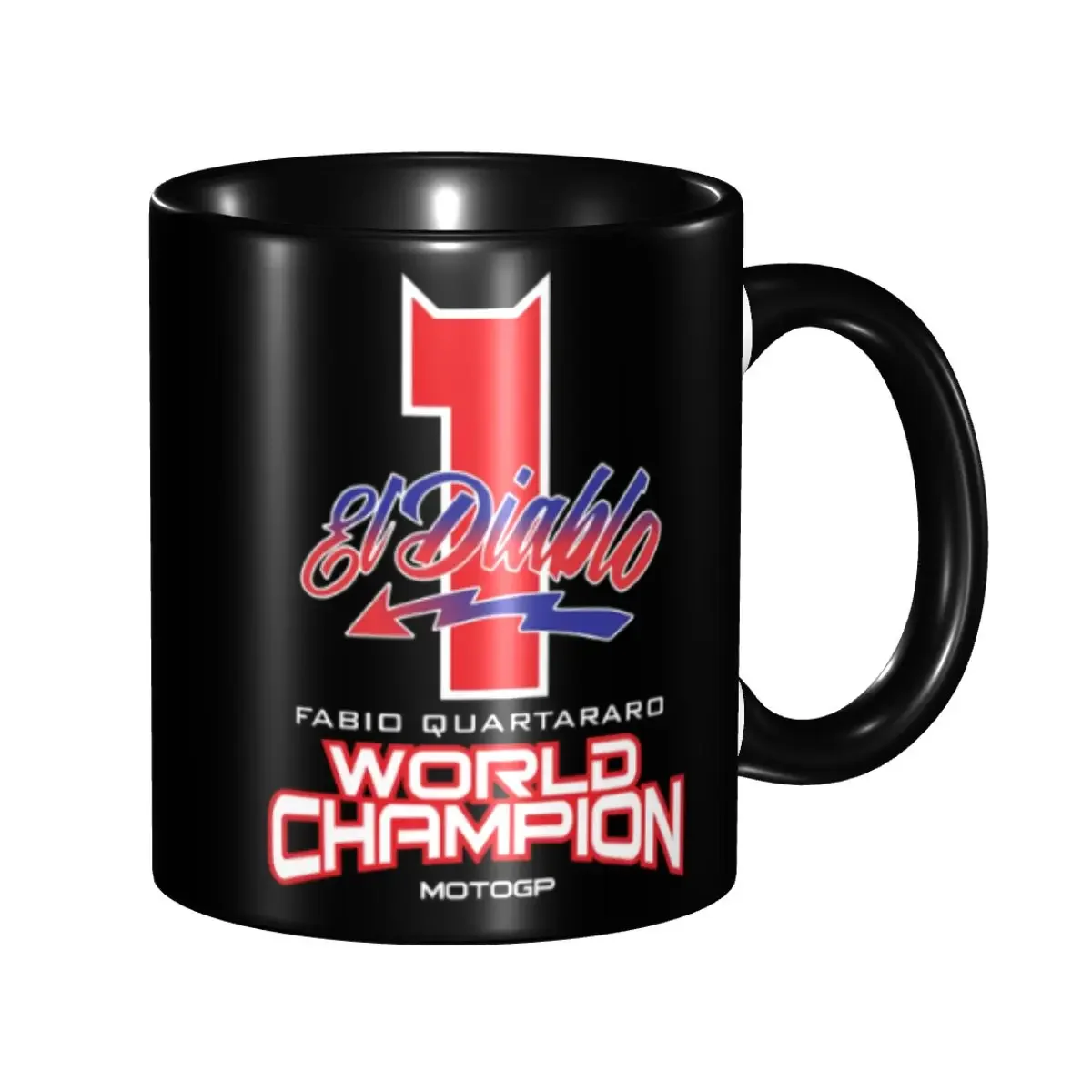 Fabio Quartararo Coffee Mug DIY Custom Motorcycle Racer Ceramic Tea Milk Mug