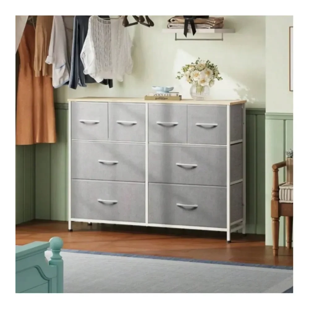 

Dresser For Bedroom, Wide Fabric Chest Of Drawers For Storage And Organization, Closet Hallway And Living Room Use, Versatile S