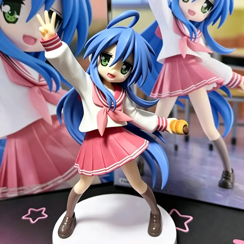 2026 Lucky‑Star Izumi Konata Action Figure, Cute Anime Girl PVC Collectible Figurine, Desk Decor Present for Anime Fan view 6