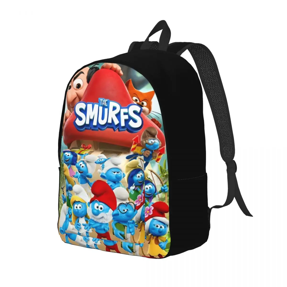 Schtroupf-mochila con personajes de serie de Tv para hombre y mujer, morral de lona con dibujos animados para adolescentes, escuela secundaria, senderismo, viaje, ordenador portátil