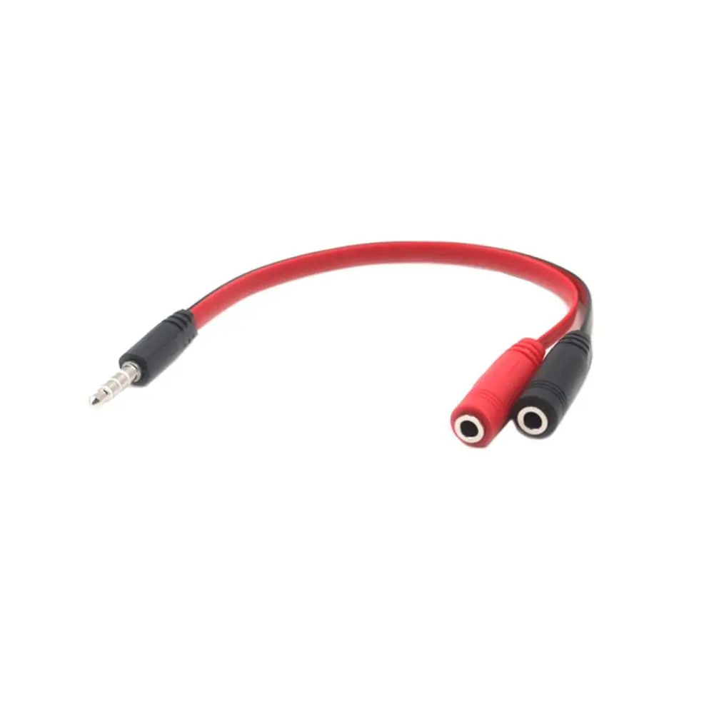 Durable 1 macho a 2 hembra 3,5 Jack Cable divisor de Audio Cable adaptador Cable estéreo PVC teléfono inteligente