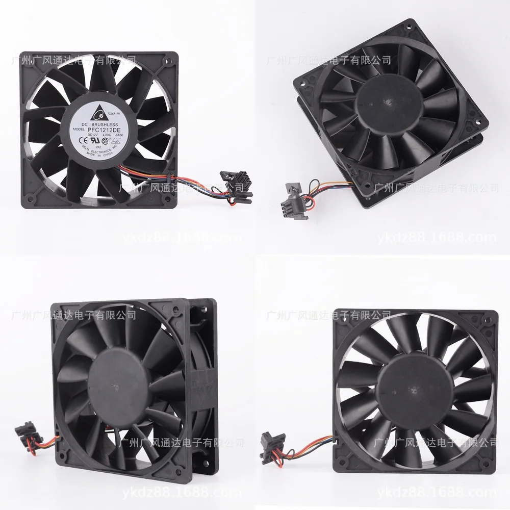 高性能産業用ファン-12038-デルタ-pfc1212de-サーバー冷却ファン-12v-48a-データセンターラック-pc-ラップトップ電源用