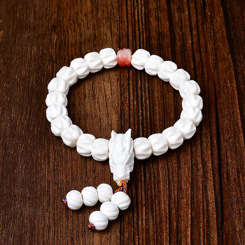 

Браслет Passion Буддийские бусины Кипарис Семена оленя Трехсторонний зуб Костные рога Оптовая продажа