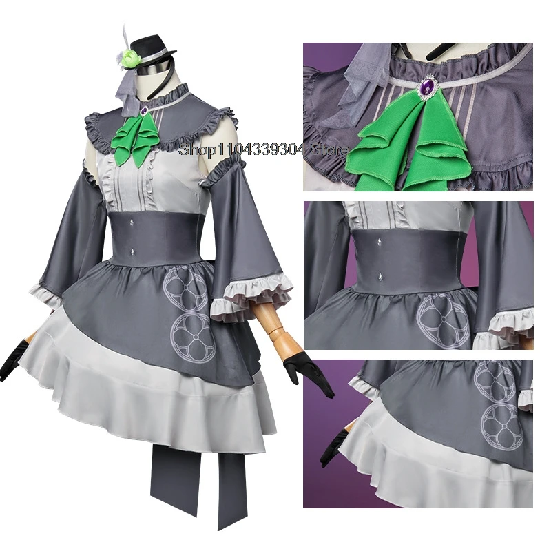 Gioco Archivio Blu ‌   Utazumi Sakurako Costume Cosplay Abito Lolita Abiti da donna Accessorio parrucca bianca Costumi di gioco di ruolo anime
