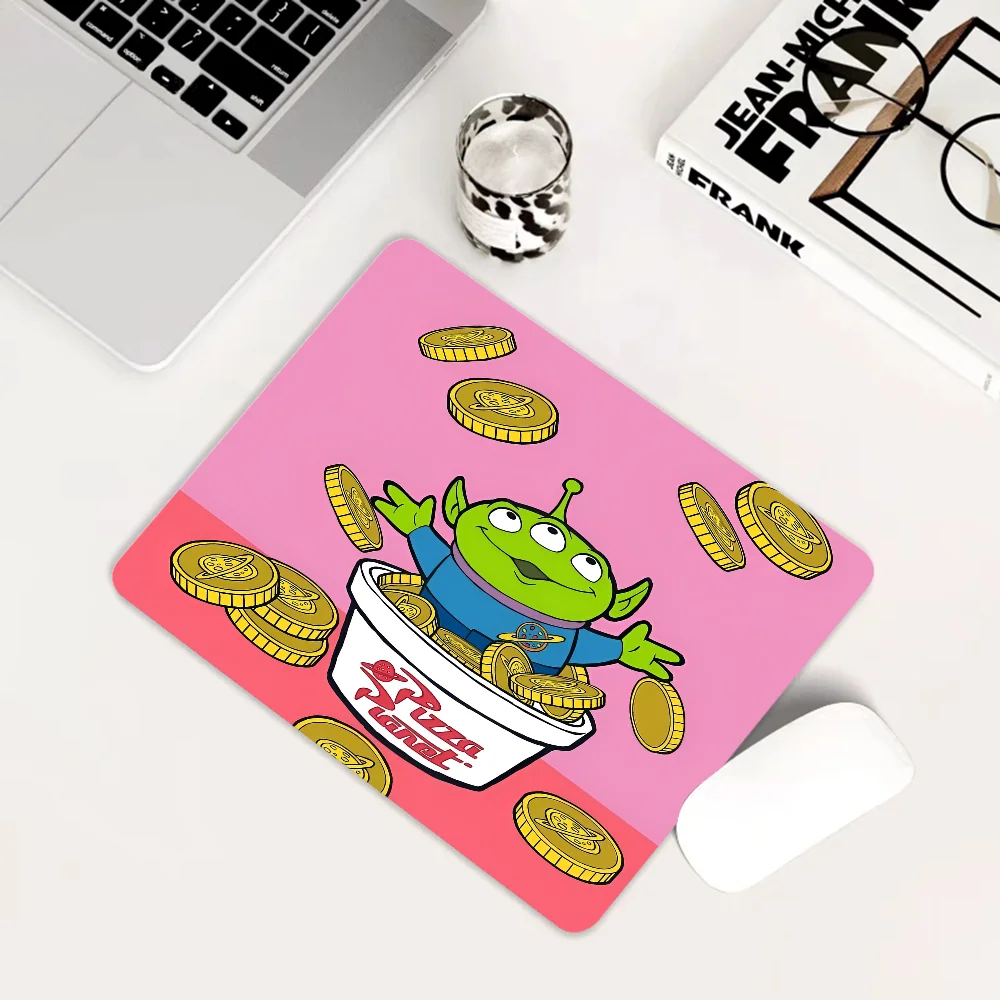 Disney Toy Story Alien Mousepad Custom Skin Desktop Desk Mat Kawaii Gaming Accessories Students Writing Pad Padmouse Desk