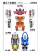 En STOCK juguetes de transformación Computron 5 en 1 combinación W8617 Warbotron Scattershot figura de acción deformación Robot Anime modelo 3