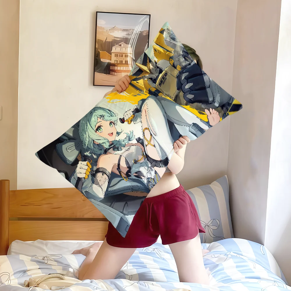 game Seed Zenless Zone Zero ZZZ art new cushion cover Rectangle Pillow Cover Home Sofa living Room Office Coffee Shop Pillowcase
