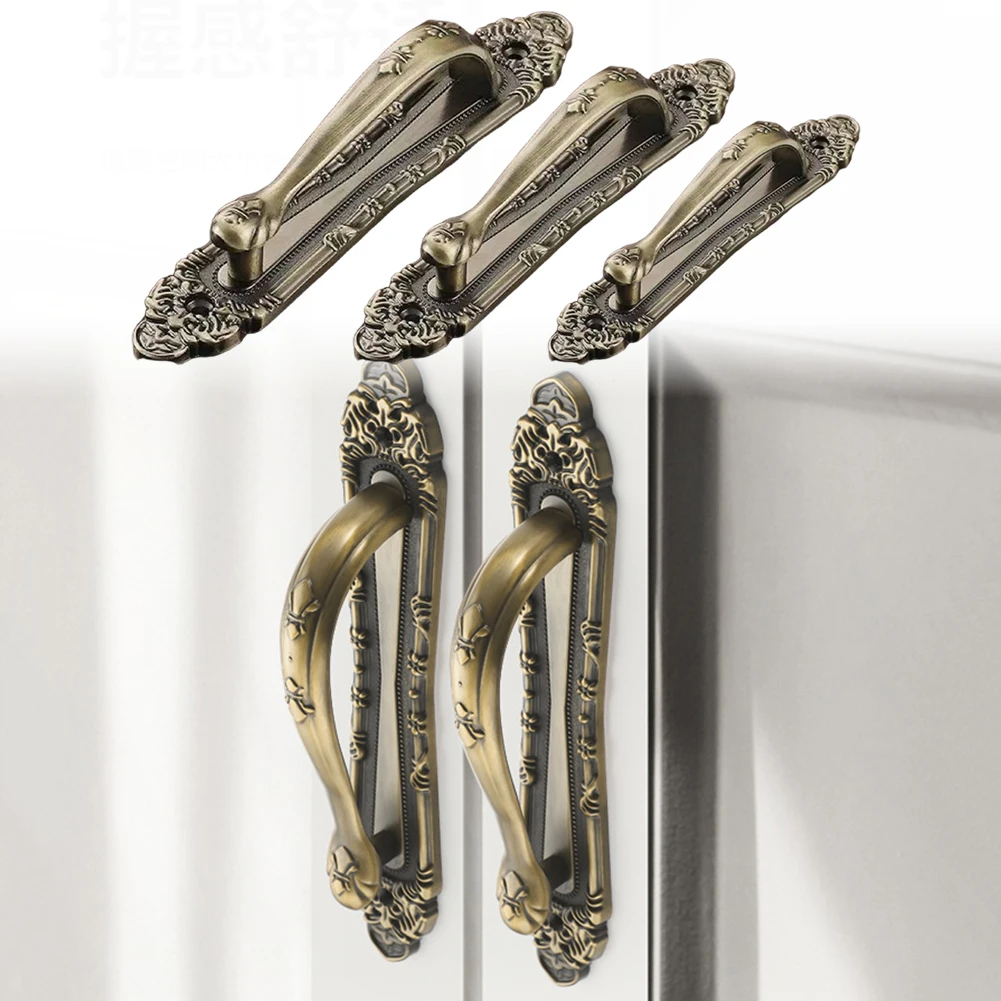 European Antique Exposed Door Handle Made Of Aluminum Alloy For Interior Doors Cabinets Drawers And Wardrobes