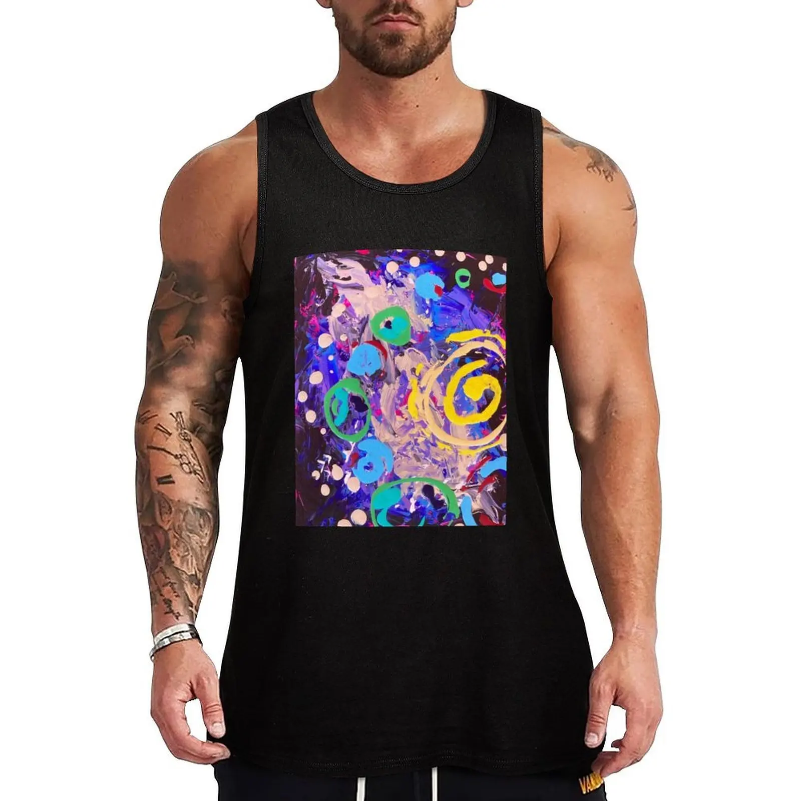 abstract space Tank Top Daily Work Tank Top Utility Casual Sleeveless Top