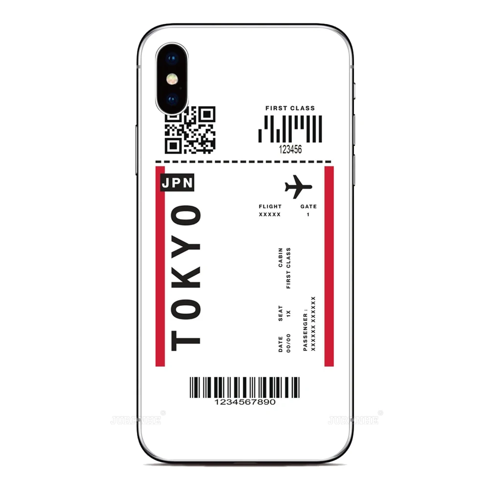 Flight Ticket Phone Case For VIVO Y36 Y78 V27 Y35 Y11 Y72 Y52 S17 Pro Y17 Y15 Y16 Y22 Y20 Y21 Y51 Y02 Y91C V29 Lite 5G Cover