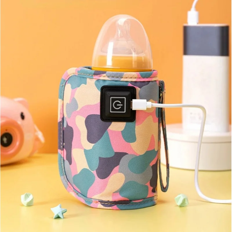 All-in-One Travel Solution: USB-Powered Bottle Warmer & Insulated Carry Bag for Strollers & Outdoors
