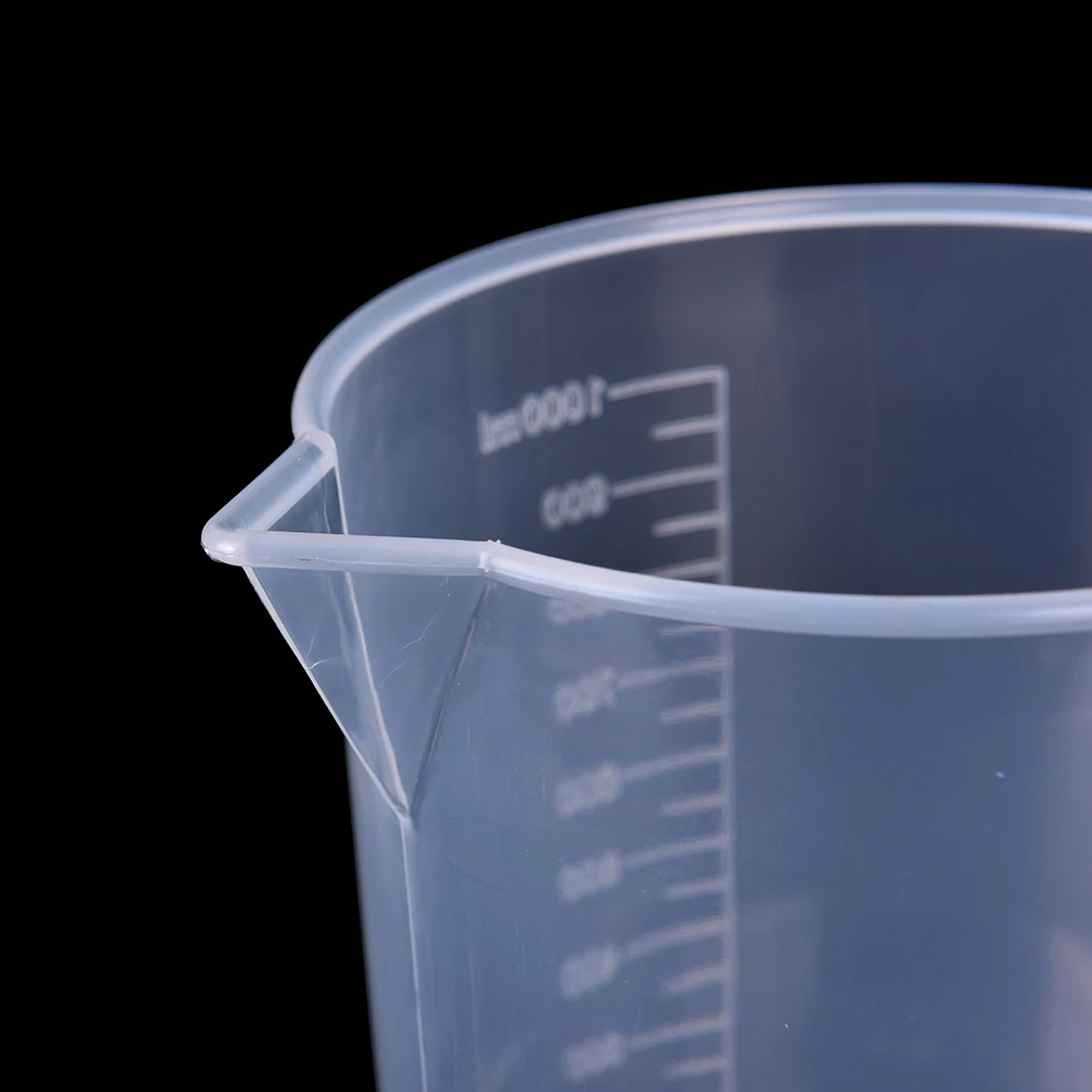 20ml / 30ml /50ml /300ml /500ml/1000ml Plastic Test Measuring Cups For Laboratory Supplies Liquid Graduated Container Beaker