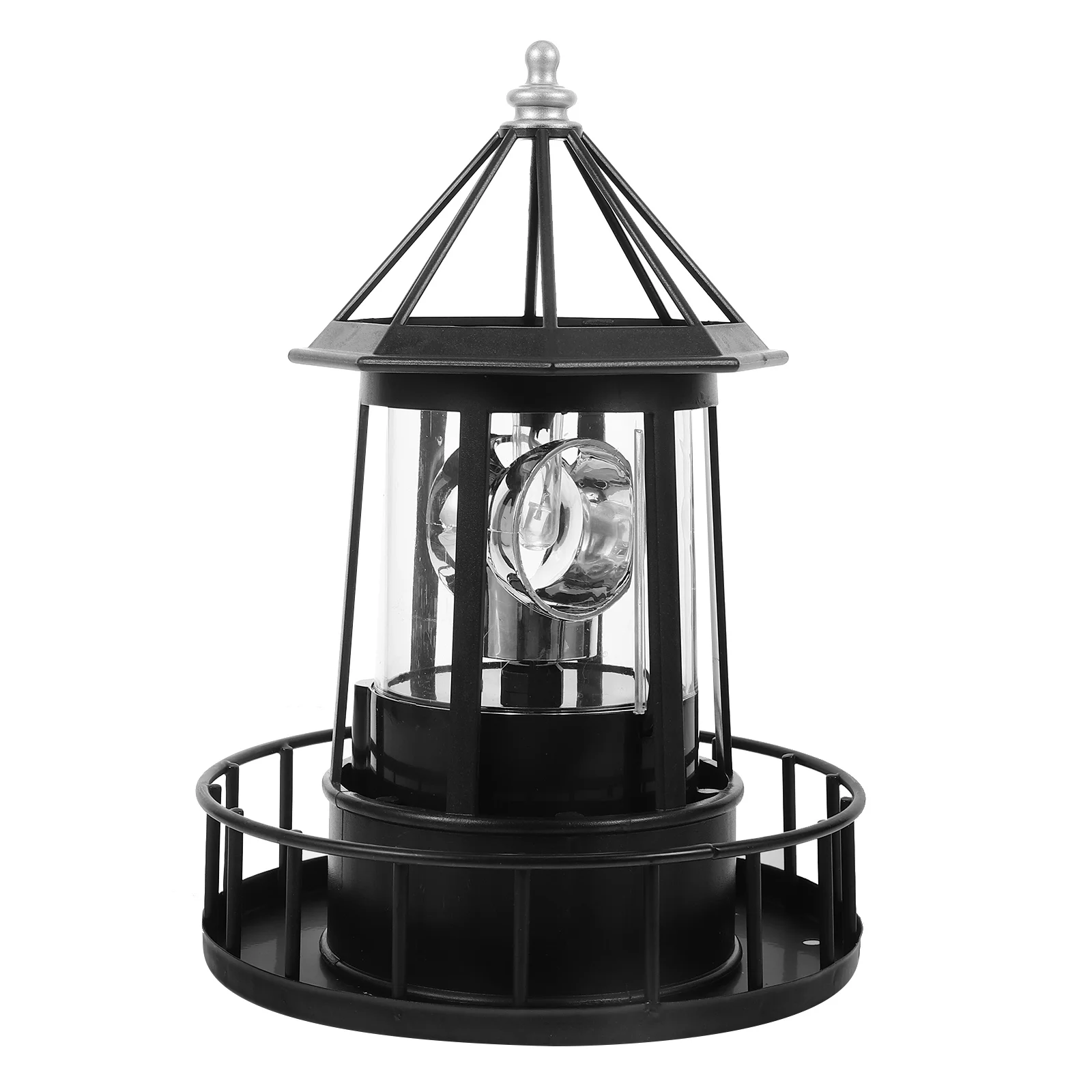 

Solar Rotating Light Outdoor Lamp Landscape Decorative Garden Abs Lighthouse Decoration