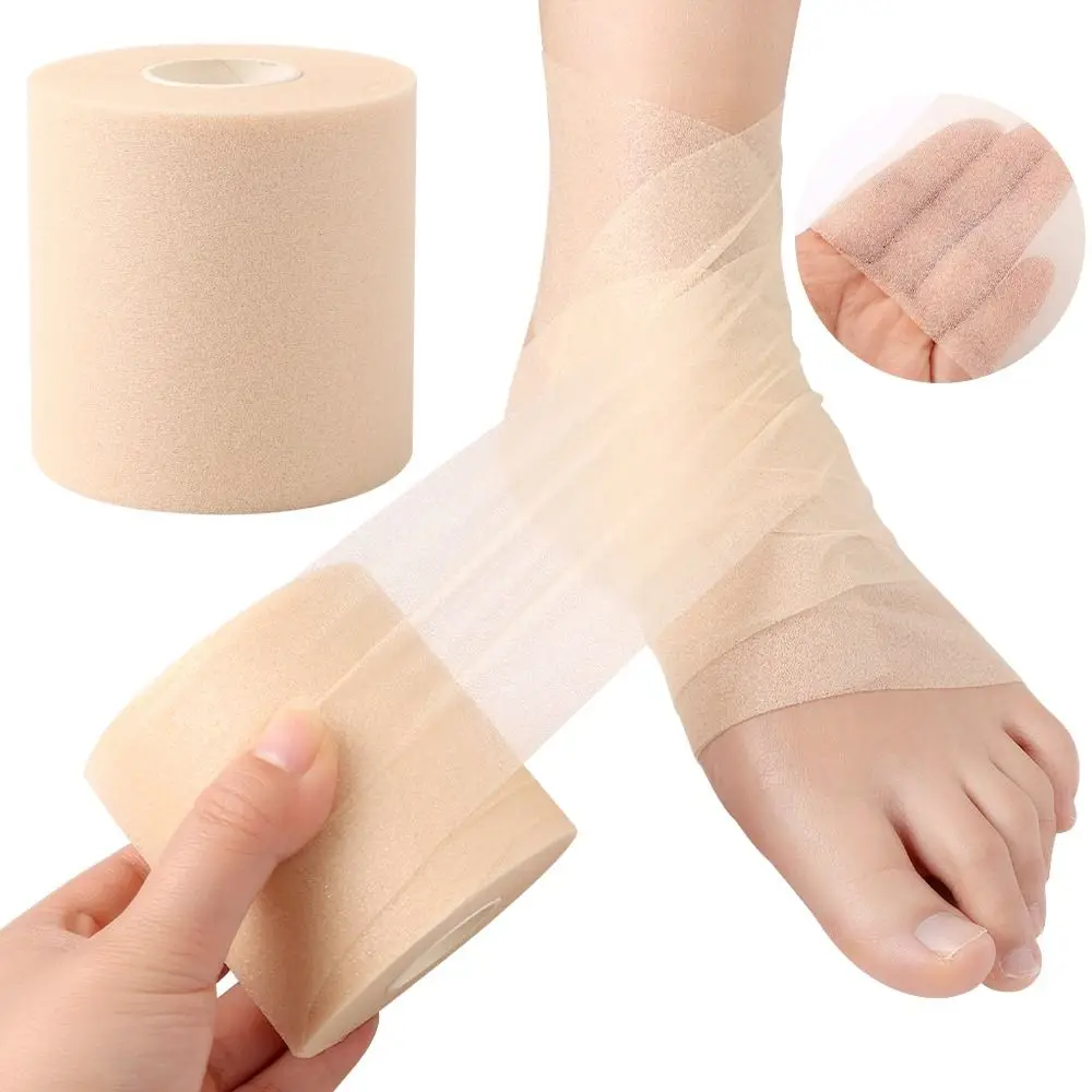 6cm*20m 7cm*27m Foam Sports Tape Athletic Tape Underwrap Foam Bandage Non-adhesive Skin Color Pre Wrap Sponge Tape