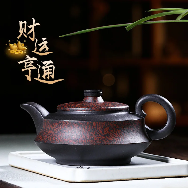 Canghu Tianxia Yi Purple Clay Pot Pure Handmade Twisted Soaking Tea Raw Mineral Large Capacity