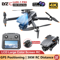 LYZRC L600-1 PRO LCD Color Screen RC Professional 4K Camera Drone GPS Positioning Brushless Motor 360° Laser OAS Helicopter