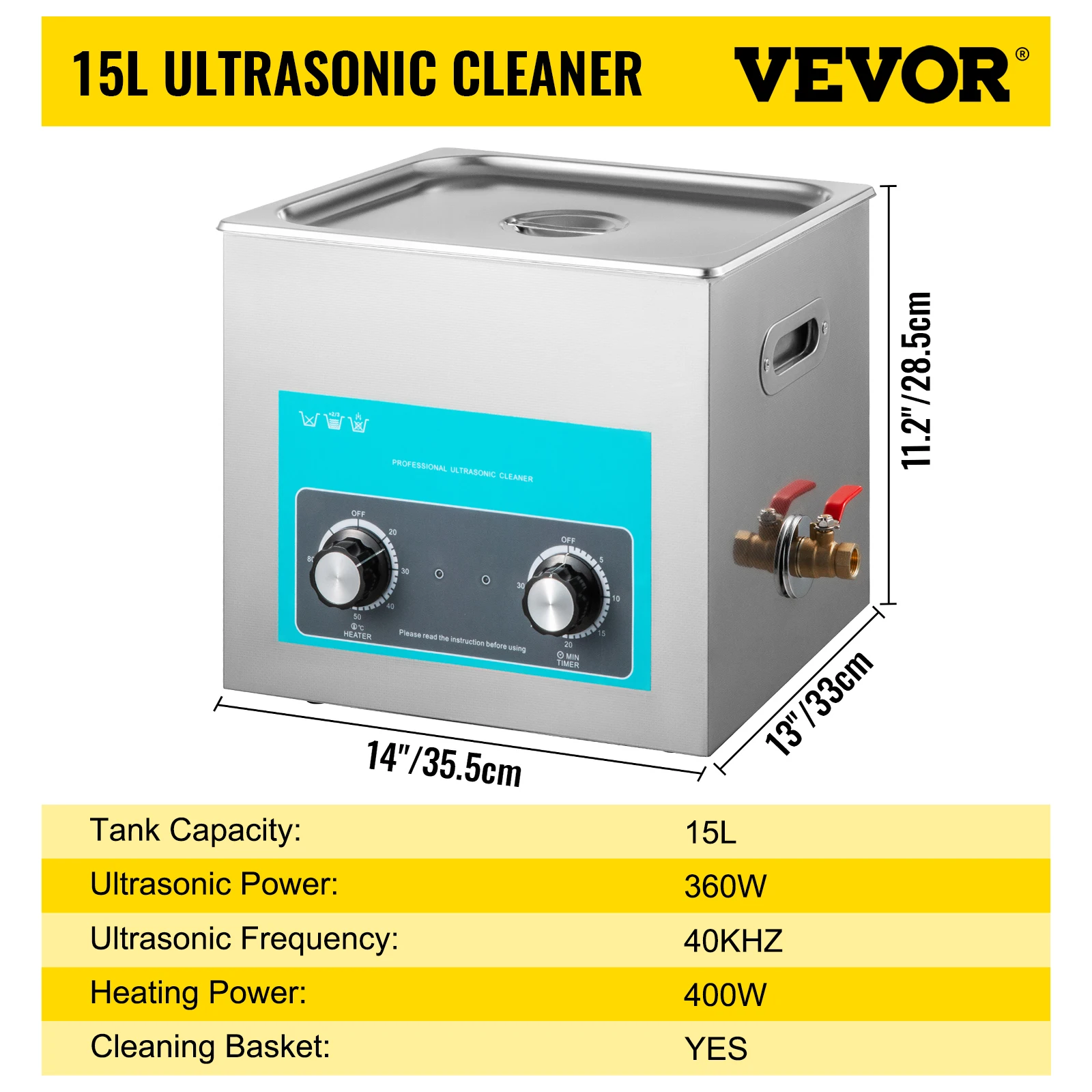SucceBuy 3L 6L 10L 15L 22L 30L Elektrische Ultrasone Reiniger Draagbare Wasmachine Lave-Dishes Echografie Thuis kantoor Apparaat