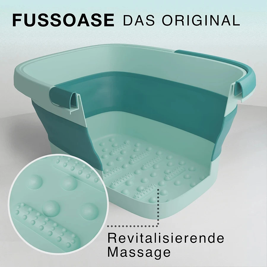 Square Handle Foot Bath, Foldable And Easy To Store, Large Capacity For Foot Massage,Improve Blood Circulation And Sleep Quality