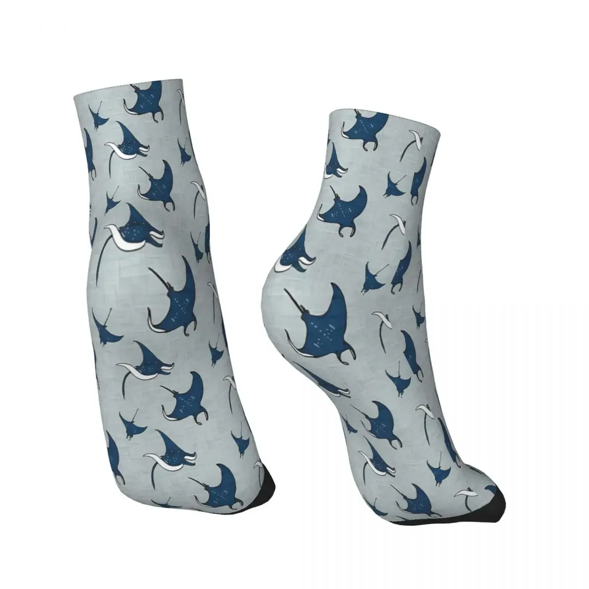 Manta Rays Ankle Socks Male Mens Women Winter Stockings Polyester