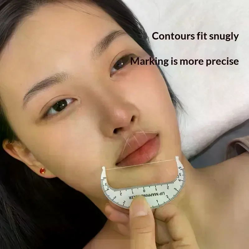 Acrylic Eyebrow Mapping Bow Ruler Lip Positioning Ruler With String Professional Precise Eyebrow Shaping Makeup Tool