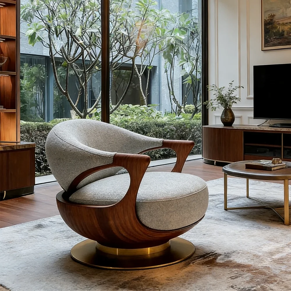 

klModern Swivel Armchair Luxury Boucle Fabric Accent Lounge Sofa Chair for Living Room Furniture Set make 20days