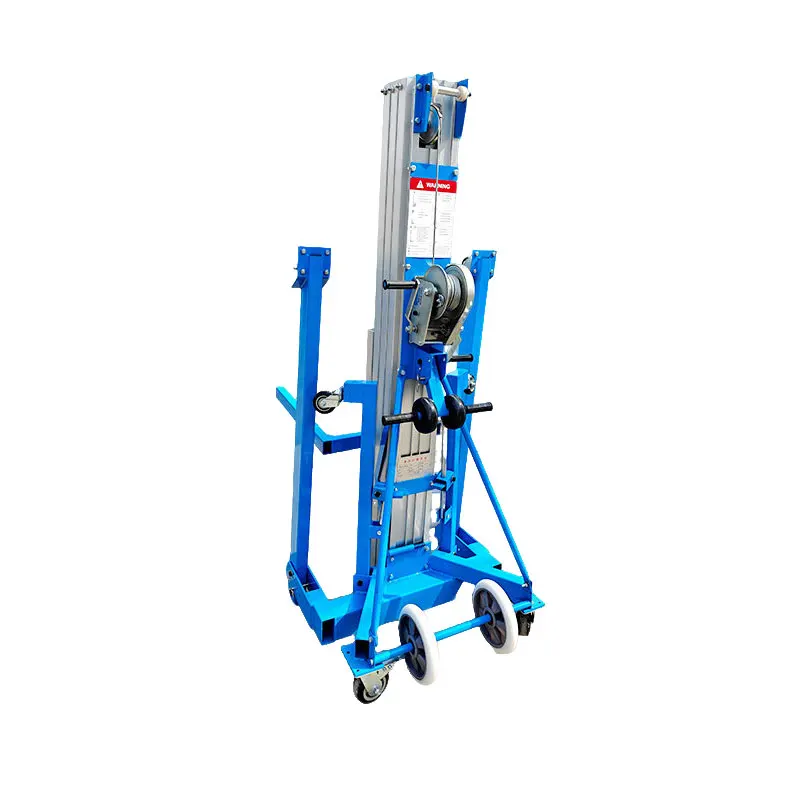 

for-Best-selling Hand-Cranked Aluminum Alloy Lift: 3.5-meter and 5-meter Compact Mobile Elevating Platforms for Trade Shows#
